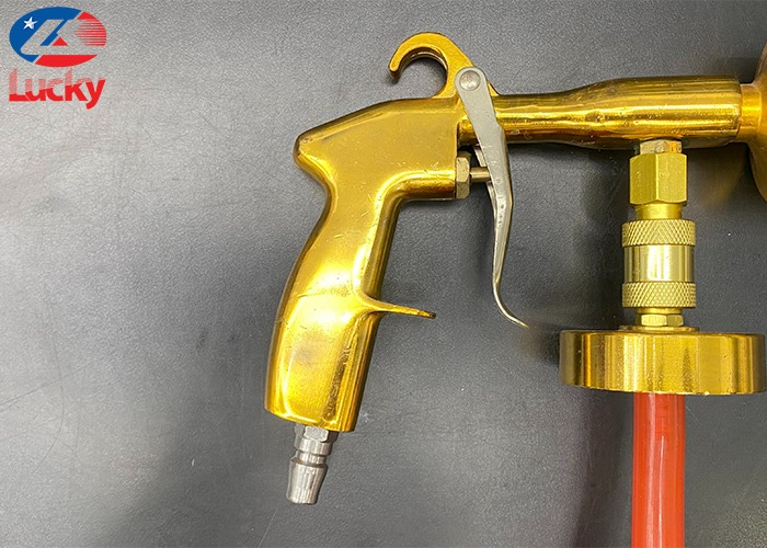 Bình bọt tuyết khí nén cầm tay màu vàng