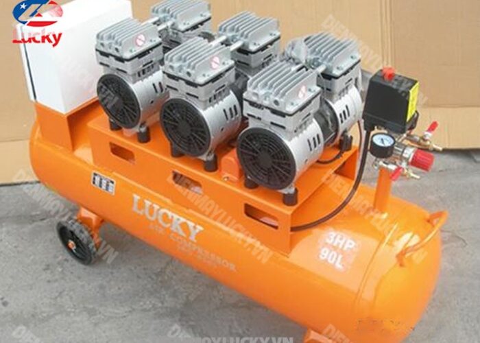 Máy Nén Khí Không Dầu Lucky 90 Lít 220v 3hp(1) Min Máy Nén Khí Không Dầu Lucky 90 Lít 220v 3hp(1) Min