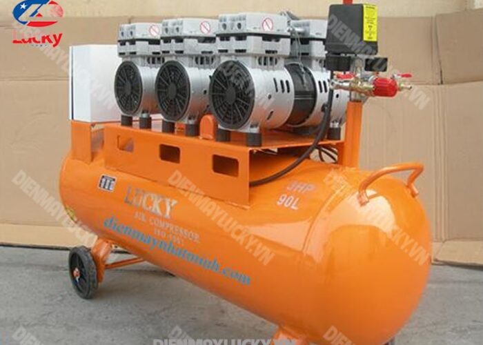 Máy Nén Khí Không Dầu Lucky 90 Lít 220v 3hp(2) Min Máy Nén Khí Không Dầu Lucky 90 Lít 220v 3hp(2) Min