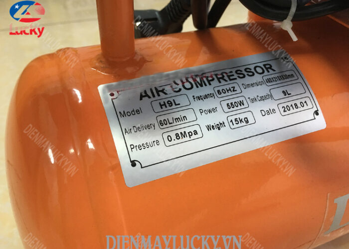 Máy Nén Khí Không Dầu Lucky 9l 0.75hp (4) Máy Nén Khí Không Dầu Lucky 9l 0.75hp (4)