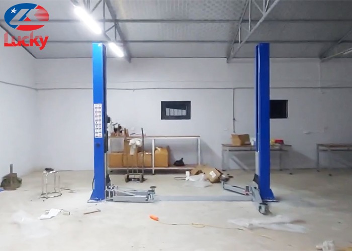 Cầu nâng 2 trụ giằng dưới