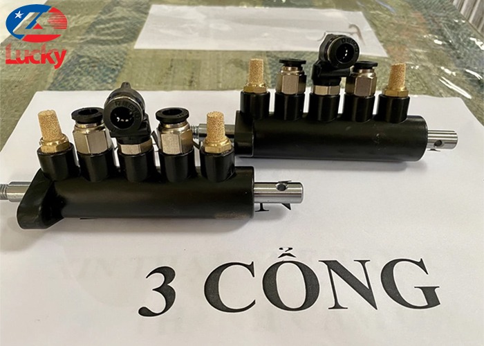 Van chia hơi máy ra vào lốp chân treo