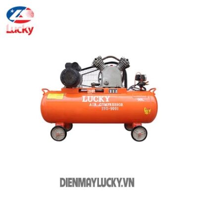May Nen Khi Piston Lucky 90 Lit 220v 2hp Day Nhom 1
