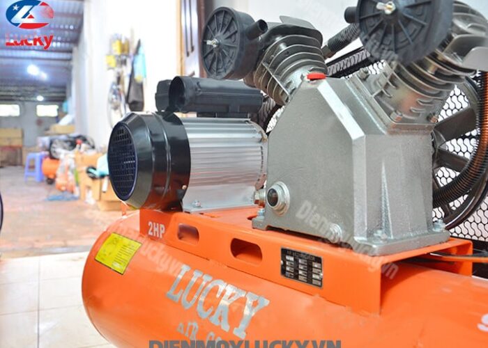 May Nen Khi Piston Lucky 90 Lit 220v 2hp Day Nhom 3 May Nen Khi Piston Lucky 90 Lit 220v 2hp Day Nhom 3