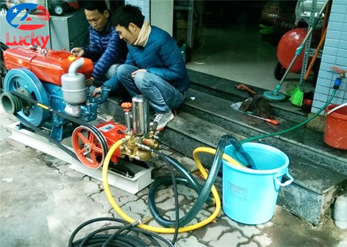 Máy rửa xe dây đai chạy dầu Diesel 7.5kW