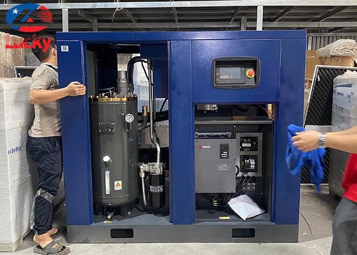 Máy nén khí trục vít biến tần 100HP