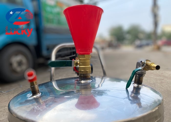 Bình bọt tuyết 40 lít inox 304 Lucky