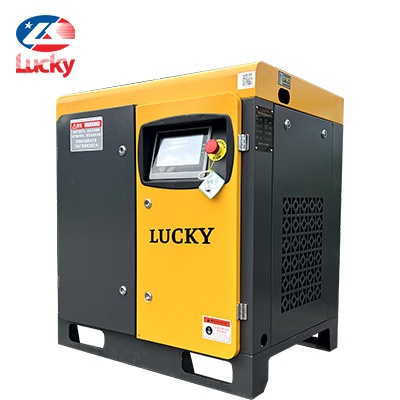 Máy nén khí trục vít cao cấp 50HP (37kW) biến tần 8bar 380V Lucky HBBT50A