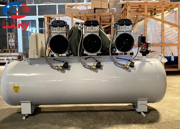 Máy nén khí không dầu 180 lít 4.5hp Lucky Sun