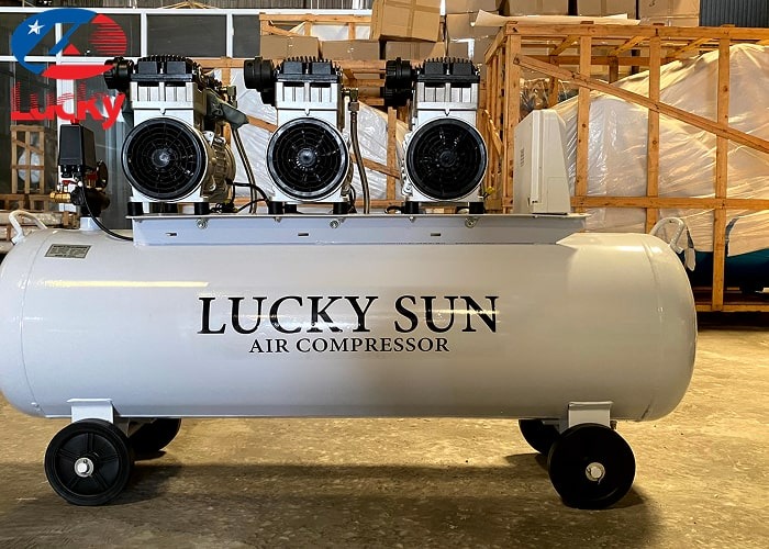 Máy nén khí không dầu 180 lít 4.5hp Lucky Sun