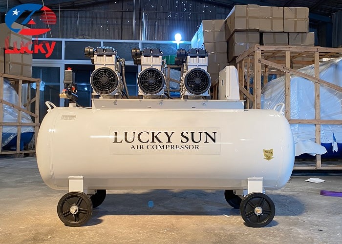 Máy nén khí không dầu 330L 6hp Lucky Sun