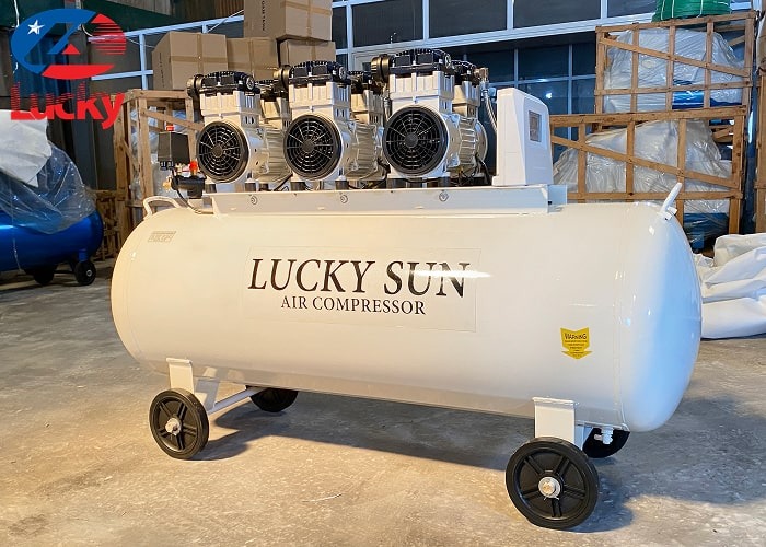 Máy nén khí không dầu 330L 6hp Lucky Sun
