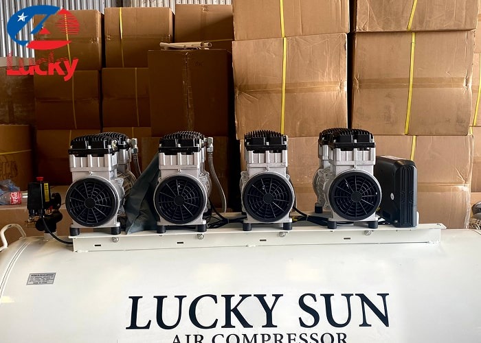 Máy nén khí không dầu 500 lít 8hp