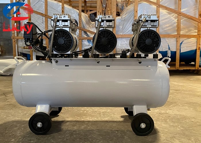 máy nén khí không dầu 3hp Lucky Sun