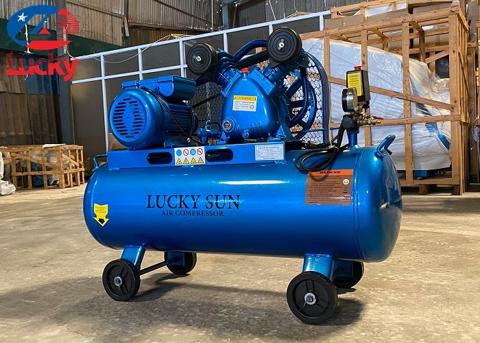 Máy nén khí 2 piston 70 lít 2hp Lucky Sun