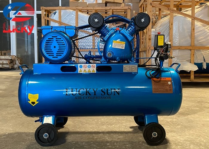 Máy nén khí 2 piston 70 lít 2hp Lucky Sun
