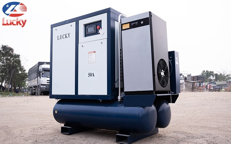 Máy nén khí trục vít tích hợp 50HP Lucky