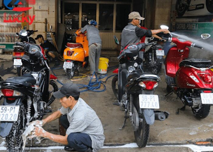 máy rửa xe dây đai 1Hp Nhật Bản