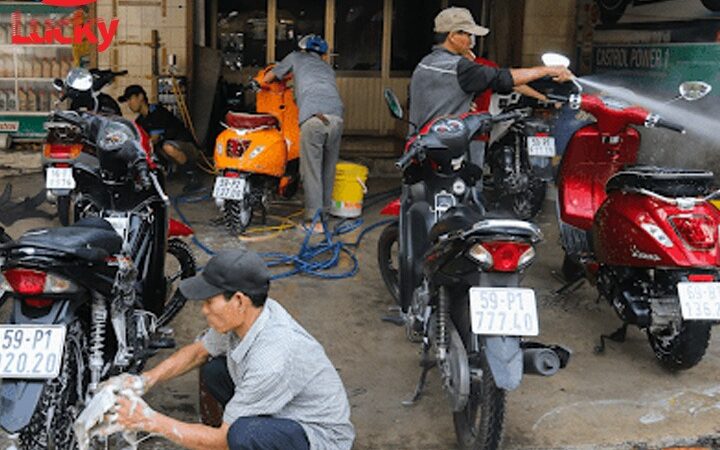 máy rửa xe dây đai 1Hp Nhật Bản