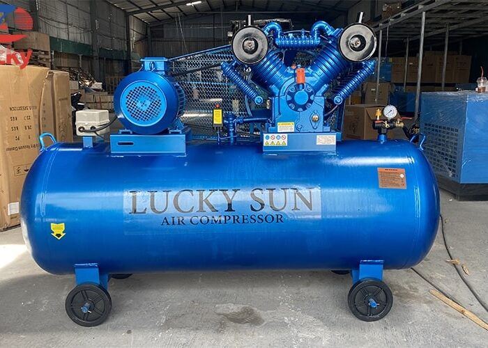 Máy nén khí 500 lít piston kép Lucky Sun Máy nén khí 500 lít piston kép Lucky Sun