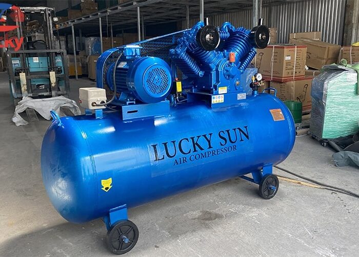 Máy nén khí 500 lít piston kép Lucky Sun Máy nén khí 500 lít piston kép Lucky Sun