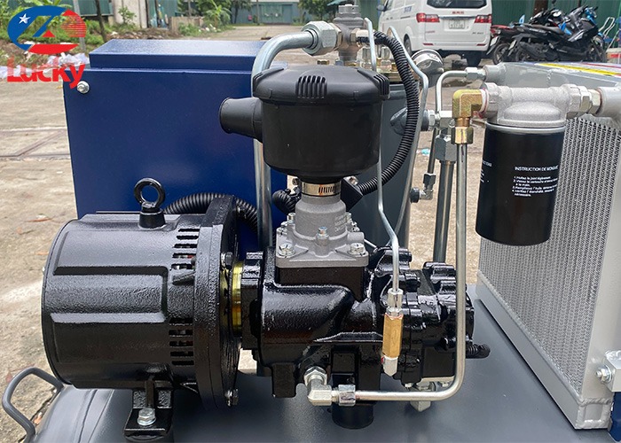 Máy nén khí trục vít di động 7.5kw biến tần 220V