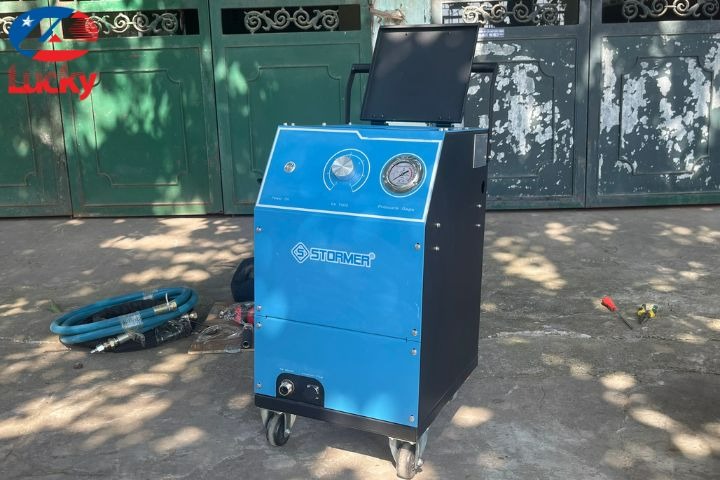 Chế máy bắn đá khô-3