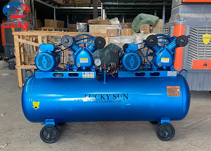 Máy nén khí 2 đầu 250 lít 8bar Lucky Sun