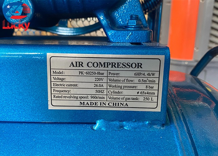 Máy nén khí 2 đầu 250 lít 8bar Lucky Sun