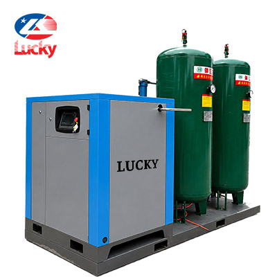 Máy nén khí trục vít tích hợp 75HP (55kW) 2000 lít 16bar Lucky LK-CP75A-SHT